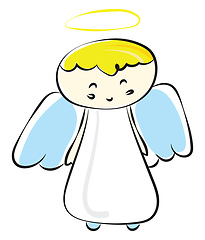 Image showing Image of angel, vector or color illustration.