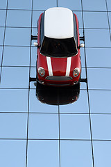 Image showing red mini cooper