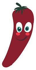 Image showing Image of chili-happy-pepper / chili peppers, vector or color ill