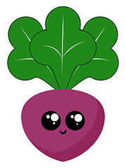 Image showing Image of beetroot, vector or color illustration.