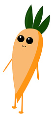 Image showing Image of dreamy carrot, vector or color illustration.