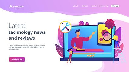 Image showing Technical review concept landing page