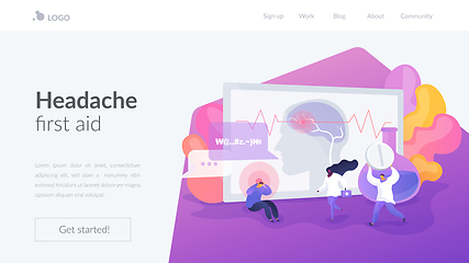 Image showing Stroke landing page concept