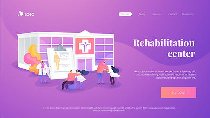 Image showing Rehabilitation center landing page concept