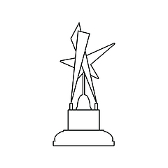 Image showing Cinema award icon