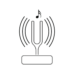 Image showing Tuning fork icon