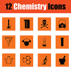 Image showing Chemistry icon set