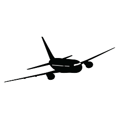 Image showing Airplane silhouette