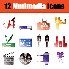 Image showing Multimedia icon set