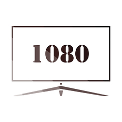 Image showing Wide tv icon