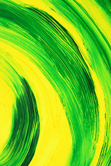 Image showing Vibrant oil-painted abstract curves