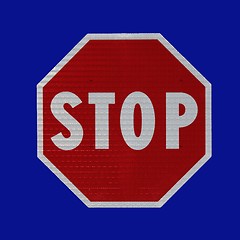 Image showing STOP!