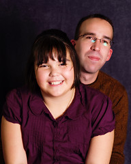 Image showing Father Daughter Portrait