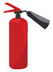 Image showing Fire extinguisher, vector or color illustration.