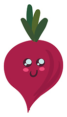 Image showing Image of cute beet, vector or color illustration.