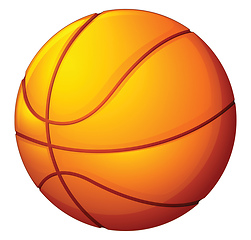 Image showing Image of basketball (ball), vector or color illustration.