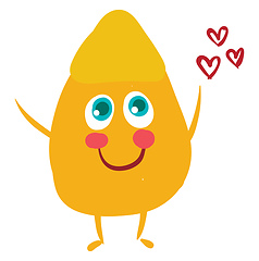 Image showing Romantic corn kernel, vector or color illustration.