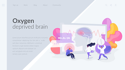 Image showing Stroke landing page concept