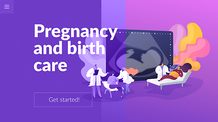 Image showing Maternity services landing page concept