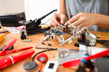 Image showing Making of drone