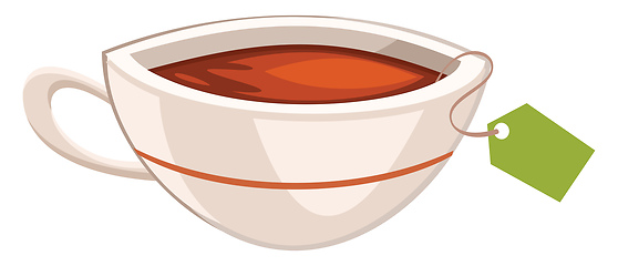 Image showing Image of English tea, vector or color illustration.