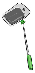 Image showing Selfie stick, vector or color illustration.