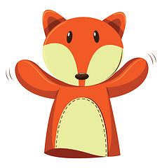 Image showing Toy fox, vector or color illustration.