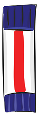 Image showing Image of dry glue - glue stick, vector or color illustration.