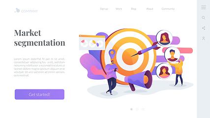 Image showing Target audience landing page concept