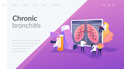 Image showing Chronic obstructive pulmonary disease landing page concept