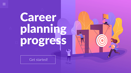 Image showing Career development landing page template.