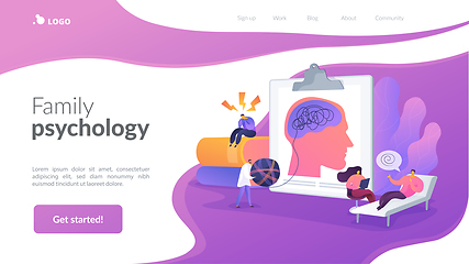 Image showing Psychologist service landing page concept