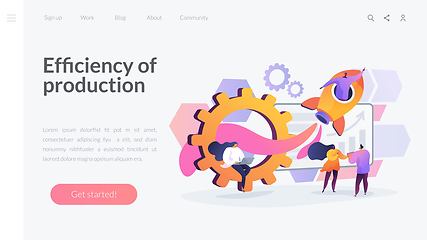 Image showing Productivity landing page concept