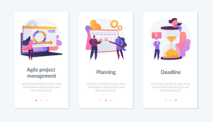 Image showing Agile estimating and planning app interface template.