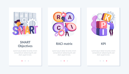 Image showing Performance plans and indicators app interface template.