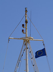 Image showing fishingboats mast