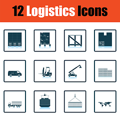 Image showing Logistics icon set