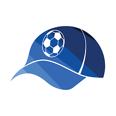 Image showing Football fans cap icon