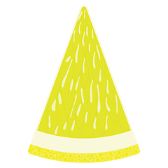 Image showing Flat design icon of Lemon in ui colors.