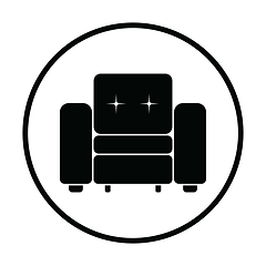 Image showing Home armchair icon