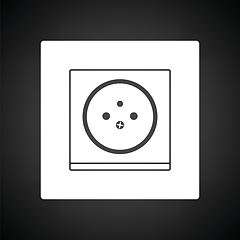 Image showing France electrical socket icon