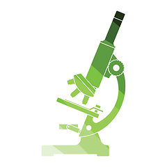 Image showing Icon of chemistry microscope