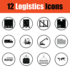 Image showing Logistics icon set