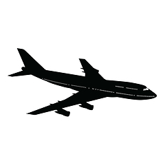 Image showing Airplane silhouette