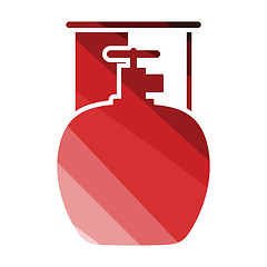 Image showing Camping gas container icon