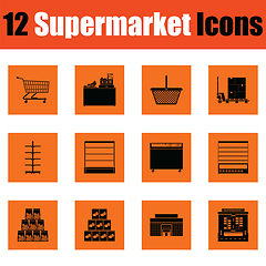 Image showing Supermarket icon set