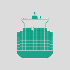 Image showing Container ship icon