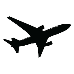 Image showing Airplane silhouette