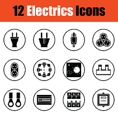 Image showing Electrics icon set