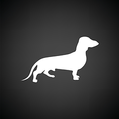 Image showing Dachshund dog icon